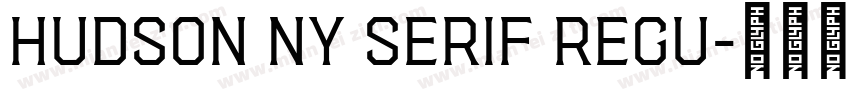 Hudson NY Serif Regu字体转换